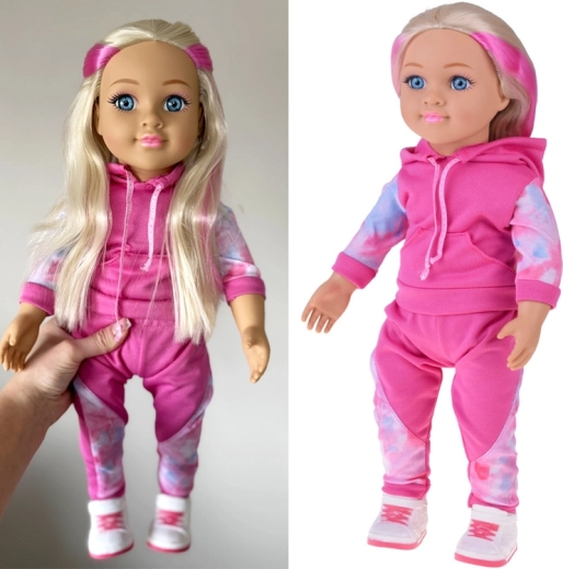 Bambola sportiva May May Girl in tuta con melodia, 48 cm