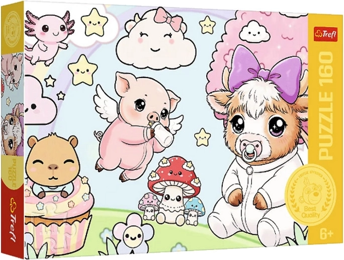 Puzzle Cuccioli di animali 160 pezzi