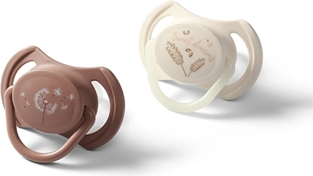Succhietti simmetrici in silicone 18m+, 2 pz BABYONO
