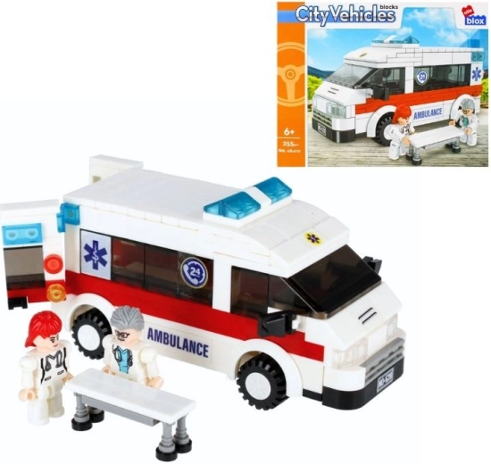 Alleblox City ambulanza – set di costruzione con 255 pezzi e minifigure