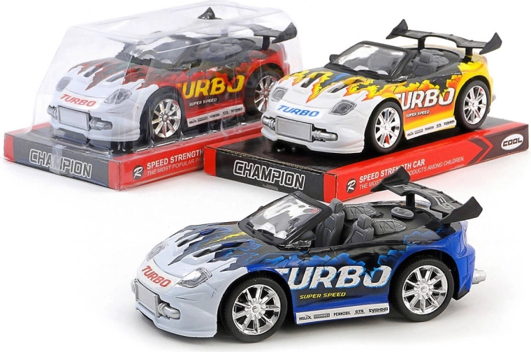 Auto sportiva da corsa Turbo a frizione 19 cm - 1 pezzo