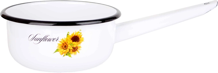 Casseruola 1,5 l con decoro girasoli, smaltata