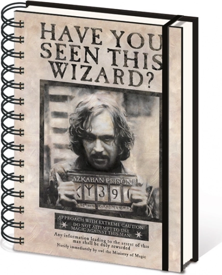 Quaderno ad anelli A5 rigato – HARRY POTTER (Sirius)