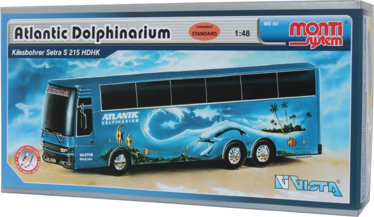 Kit di costruzione dell'autobus Setra Atlantic Dolphinarium Monti System 50