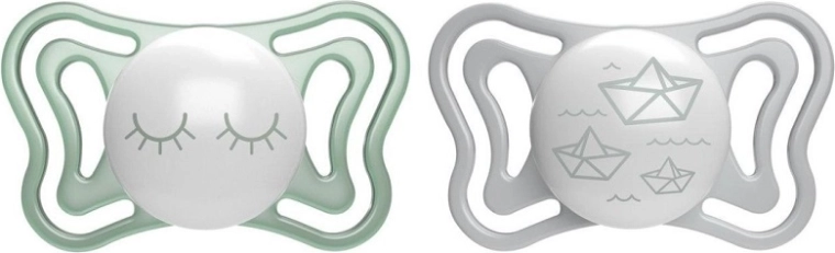 Chicco Physio Light succhietto notturno in silicone 16–36 mesi, 2 pz