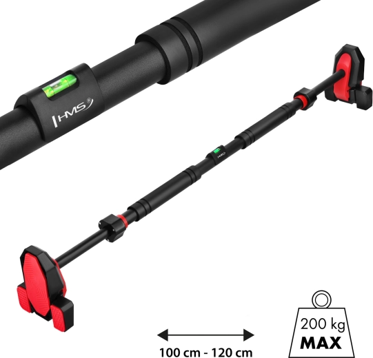 Sbarra telescopica per porta con livella HMS