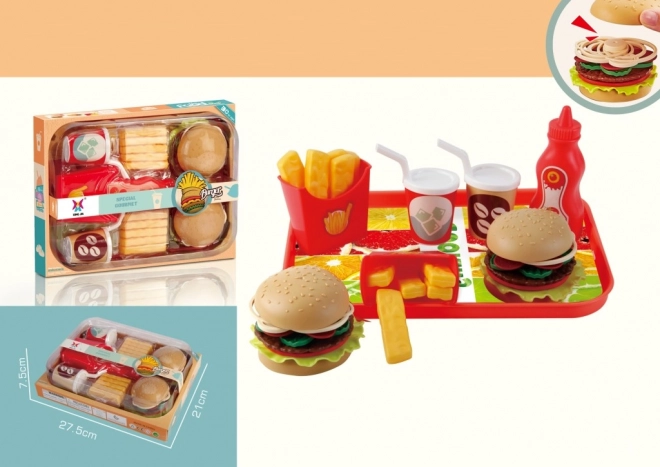 Set di gioco hamburger per bambini