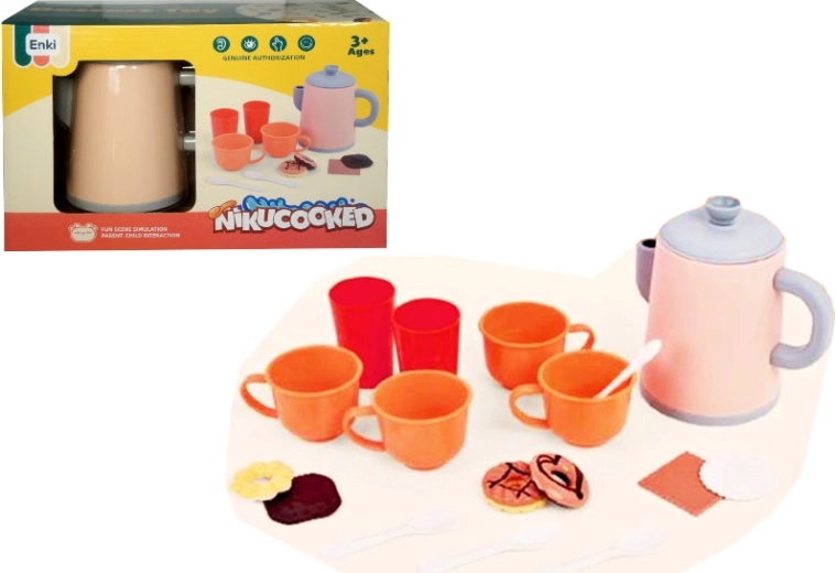 Set da cucina per bambini con stoviglie per 4 persone