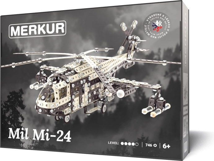 Merkur set di costruzione elicottero MIL MI-24, 746 pezzi