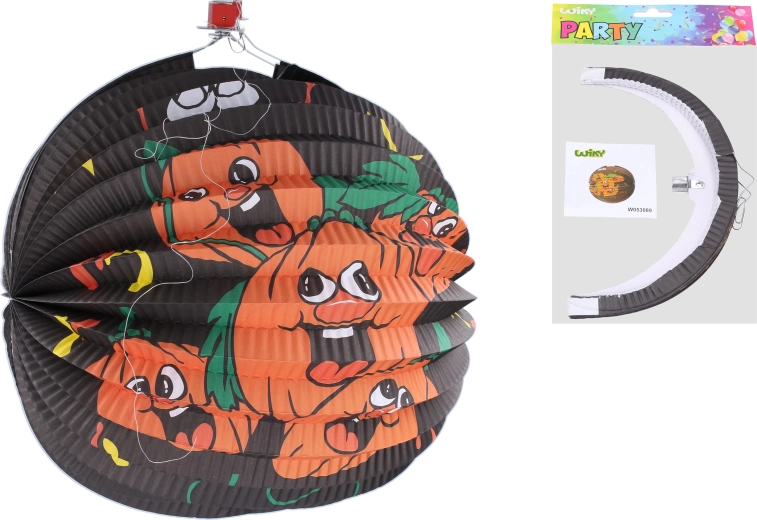 Sfera lanterna a forma di zucca 25 cm