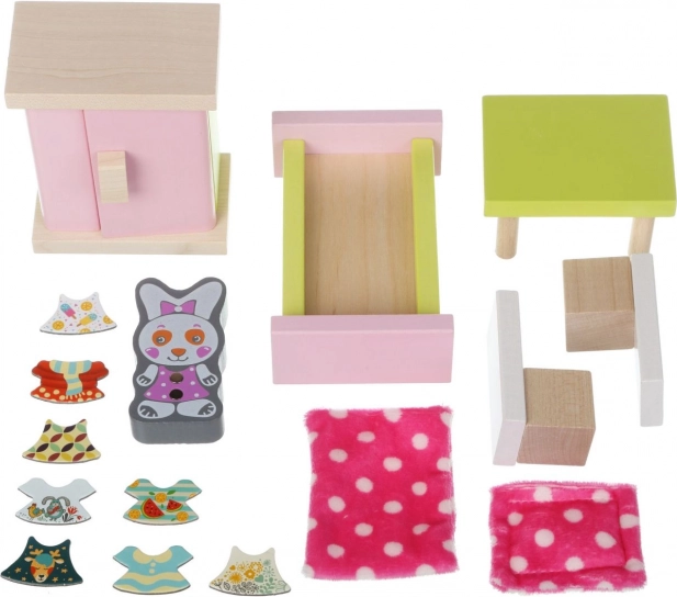 Mobili in legno per bambini per bambole Camera