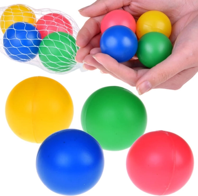 Palline di plastica colorate in rete – set da 4 pezzi