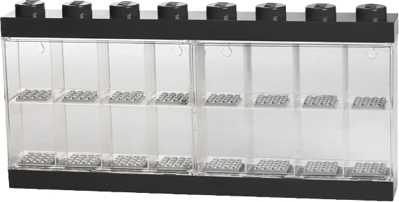 Vetrina da collezione per 16 minifigure LEGO – nera