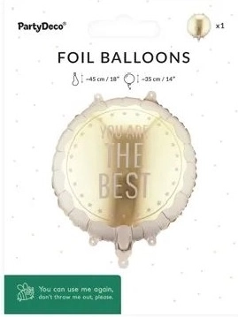 Palloncino in foil You Are The Best 35 × 35 cm mix varianti
