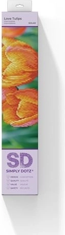 Diamond Dotz Love Tulips – kit per ricamo con diamanti 35 × 27 cm