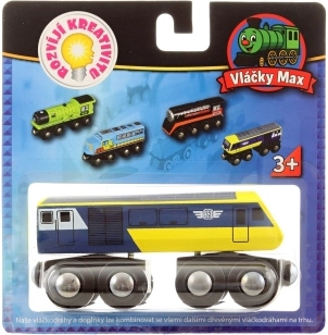 Locomotiva in legno Maxim treno ad alta velocità