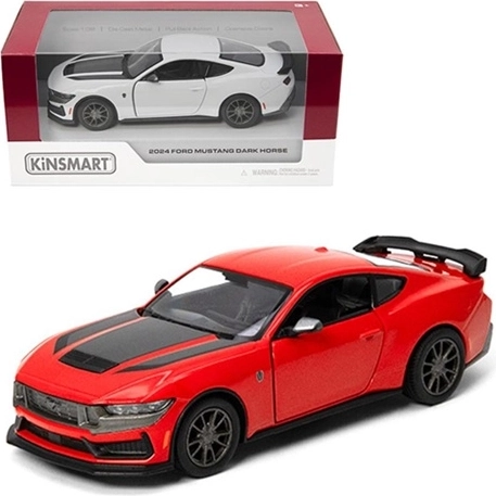 Kinsmart Ford Mustang Dark Horse 2024 modello in metallo in scala 1:38 - 1 pezzo