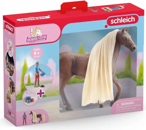 Schleich Horse Club Sofia & Leo con il cavallo Rocky – set iniziale per la cura della criniera