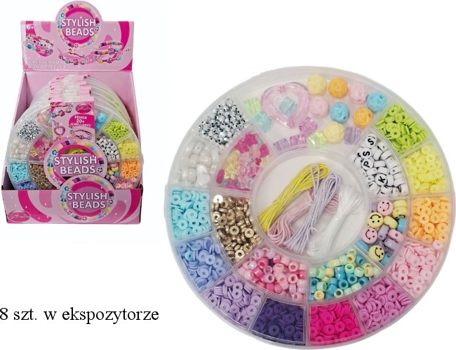 Set creativo di perline in gomma con accessori per la creazione di gioielli