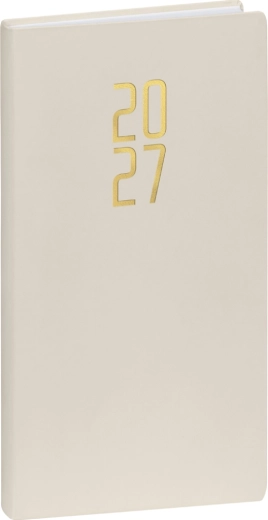 Diario tascabile Notique Ponza 2027 crema 9 × 15,5 cm