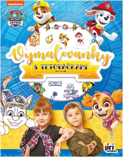 Album da colorare Paw Patrol con tatuaggi per bambini - 1 pezzo