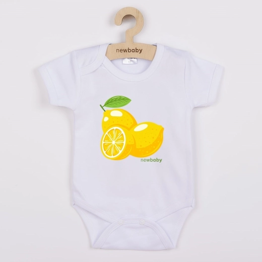 New Baby body per bambini con stampa Lemon, manica corta, taglia 80 (9–12 mesi)