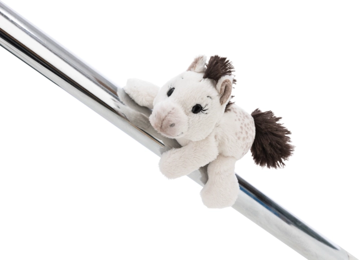 Nici figurina di peluche magnetica Pony Mony 12 cm – pony bianco
