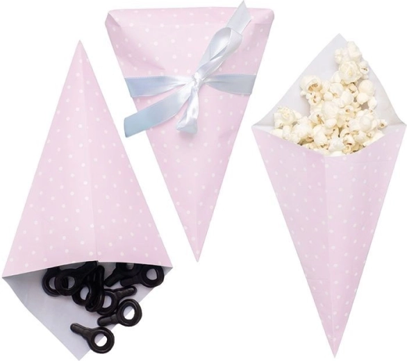 JaBaDaBaDo coni per dolci rosa - 6 pz