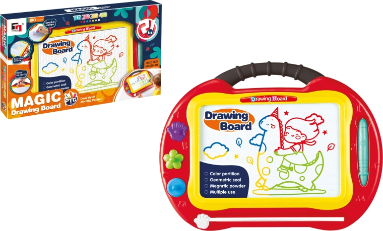 Lavagna magnetica da disegno media Magic colorata