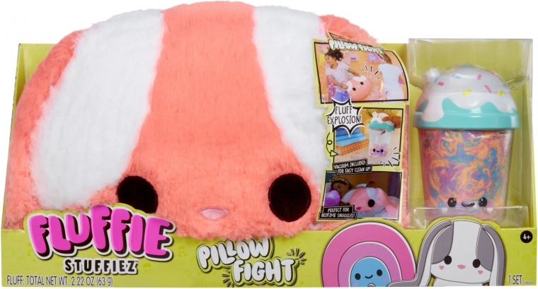 Cuscino Fluffie Stuffiez Pillow Fight coniglio