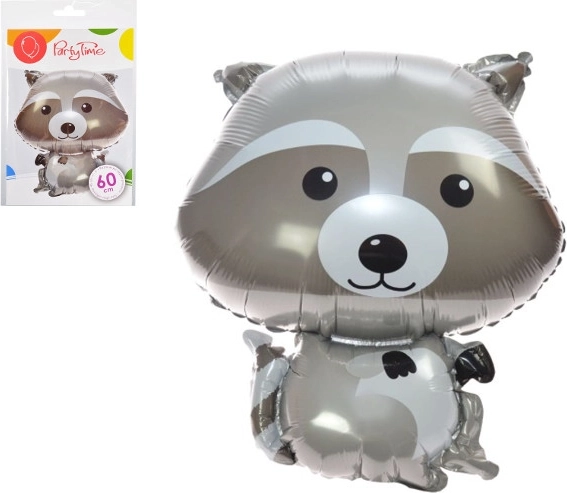 Palloncino in foil procione – animaletto del bosco, 60 cm