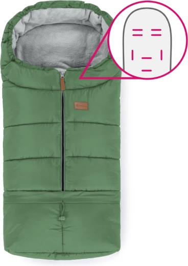 Petite&Mars sacco termico regolabile 3in1 Jibot Horizontal Juicy Green