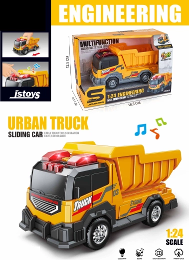 Autocarro ribaltabile con effetti 15 cm