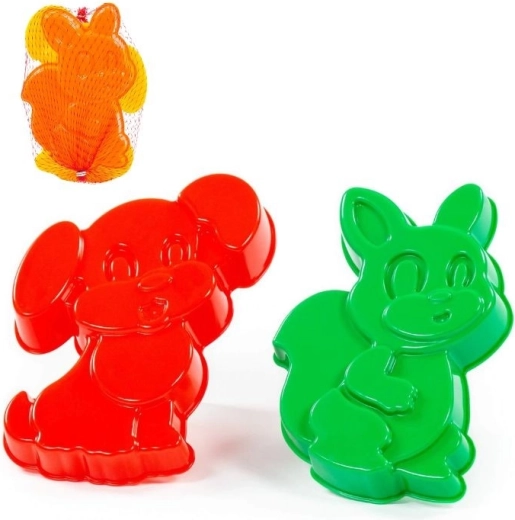 Stampini per sabbia scoiattolo e cagnolino