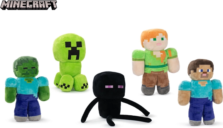 Personaggio di peluche Minecraft 30 cm (5 varianti), dalla nascita
