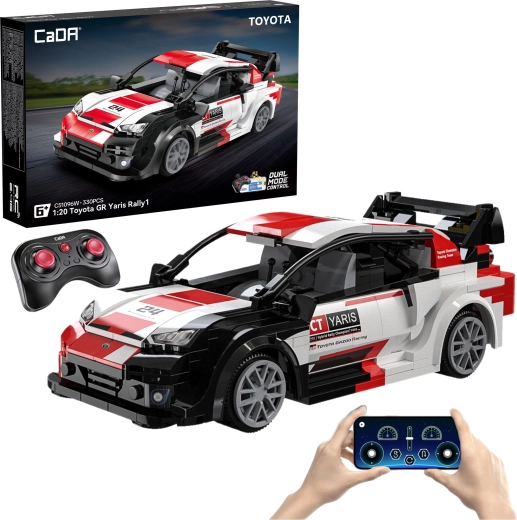 CaDA Toyota GR Yaris Rally1 RC costruzioni – auto da corsa telecomandata, 330 pezzi
