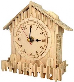 Puzzle 3D in legno – orologio Casetta WOODCRAFT