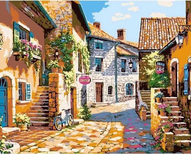 Norimpex pittura diamantata – Vicolo di pietra in Italia 30 × 40 cm