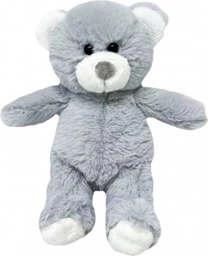 Orsetto di peluche Oluś 15 cm grigio