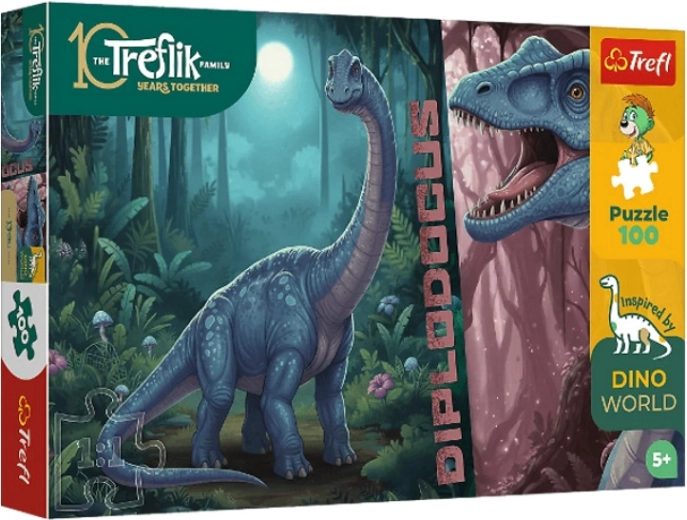 Puzzle InspiredByDinoWorld Diplodocus da 100 pezzi