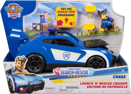 Veicolo di salvataggio di Chase dei Paw Patrol con effetti luminosi e sonori