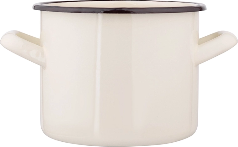 Pentola smaltata Silesia 1,5 l crema 14 cm