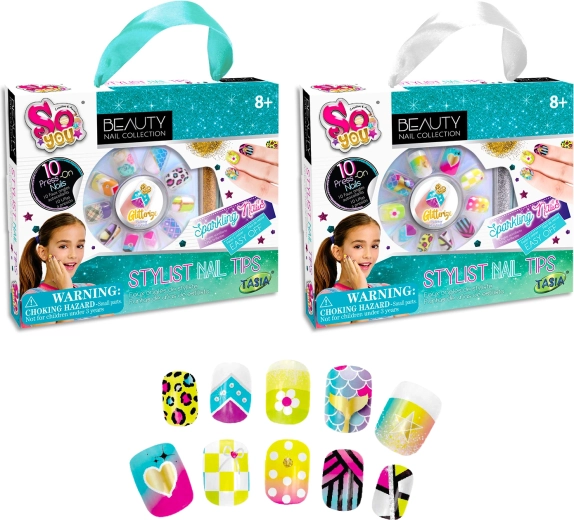 TASIA set per unghie con glitter per bambini