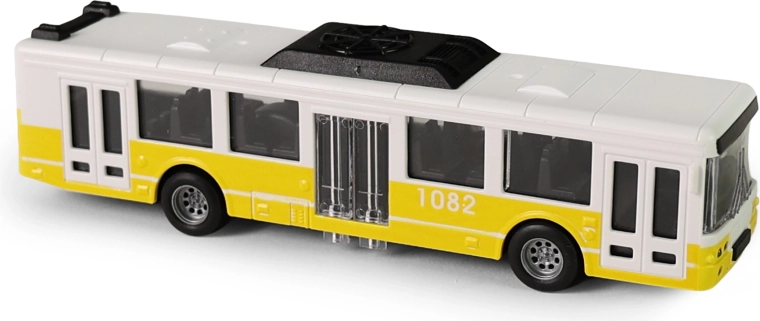 Autobus urbano con volano 16 cm – giallo