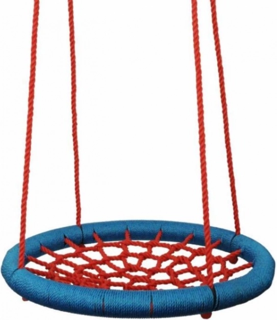 Woody altalena a cerchio rosso‑blu, diametro 100 cm