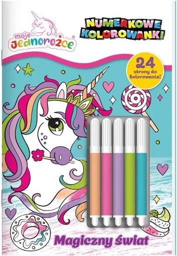 I miei unicorni: disegni da colorare con i numeri – mondo magico