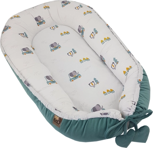 Nido ecologico per neonato EKO in velluto Cars 90 × 60 cm