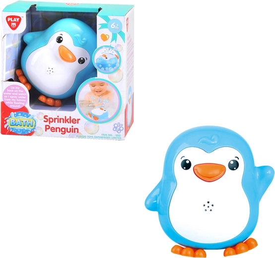 PlayGo pinguino da bagno – giocattolo galleggiante che spruzza