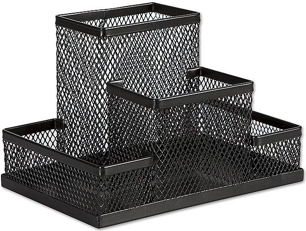 Portapenne universale in metallo, nero