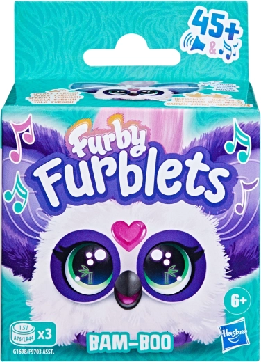 Hasbro Furby Furblet Bam-Boo mini panda interattiva portachiavi